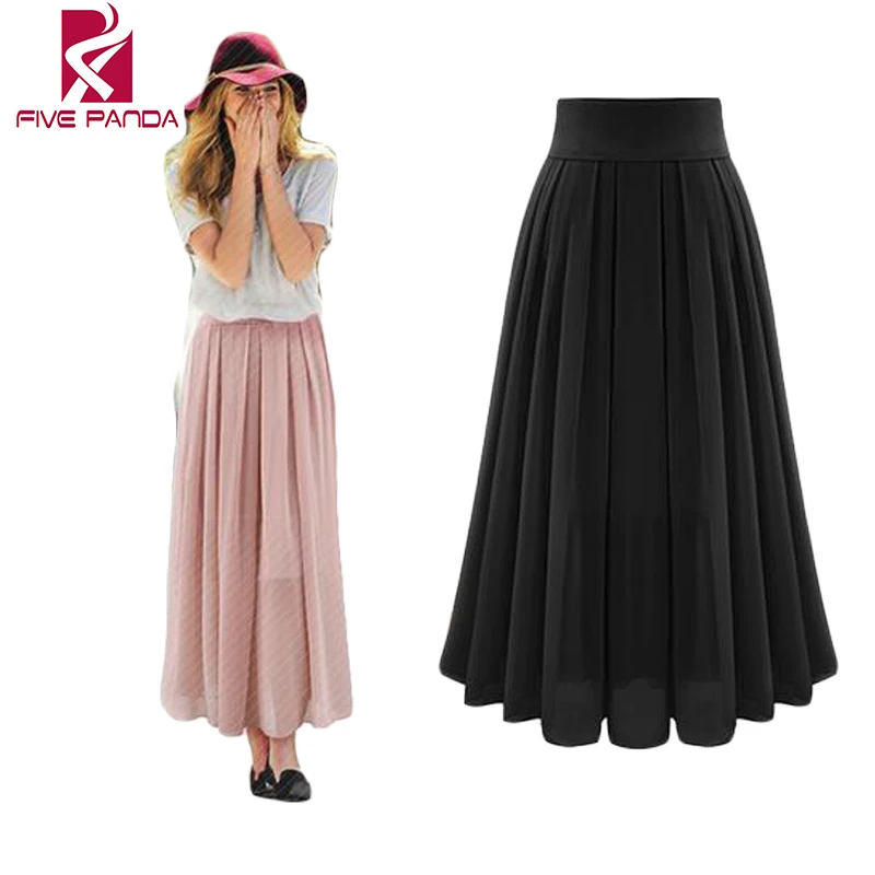 2016 Chiffon Long Maxi Women Skirts Vintage Pleated Skirt Womens High Waist Black Ladies Skirts NQ079
2016 Chiffon Long Maxi Women Skirts Vintage Pleated Skirt Womens High Waist Black Ladies Skirts NQ079