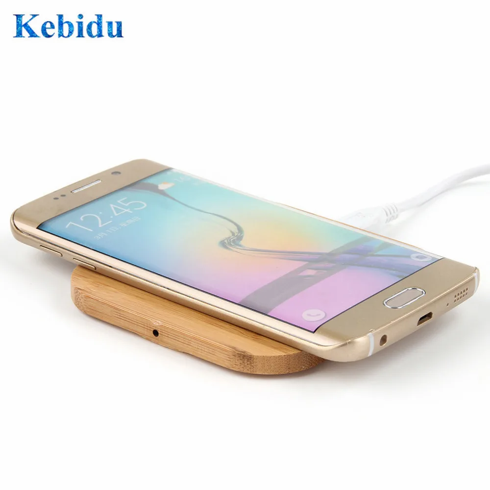 Беспроводное зарядное устройство KEBIDU для iPhone X/XS Max XR 7 8 Plus портативная деревянная