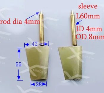 1Pair RC Boat Model DIY Accessories Brass Rudders Simulated Diameter 4mm Rod Rudder Height 55mm Trapezoidal Rudder with Sleeve
1Pair RC Boat Model DIY Accessories Brass Rudders Simulated Diameter 4mm Rod Rudder Height 55mm Trapezoidal Rudder with Sleeve