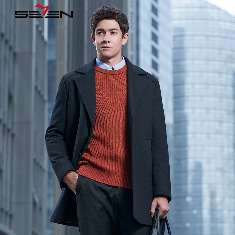Seven7 Brand Woolen Overcoat Men Casual Slim Fit Male Long Coat High Quality Wool Coat Men's Business Outwear Clothes 115C18050
Seven7 Brand Woolen Overcoat Men Casual Slim Fit Male Long Coat High Quality Wool Coat Men's Business Outwear Clothes 115C18050
