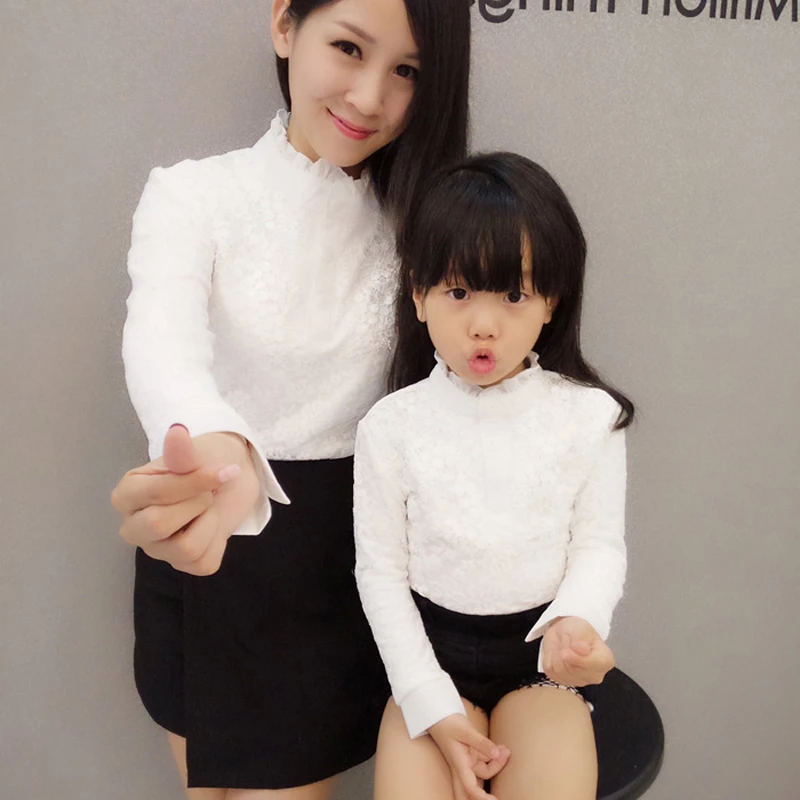Spring Autumn Warm Mother Daughter T Shirt Family Mother Daughter Long Sleeve White T Shirts Spring Family Matching Outfits 
Spring Autumn Warm Mother Daughter T Shirt Family Mother Daughter Long Sleeve White T Shirts Spring Family Matching Outfits