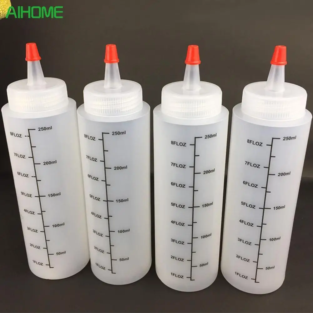 5PCS 250ML Plastic Needle-nosed Bottle With scale Squeeze Bottle With Leak-Proof Cap Sauce Bottle Salad Squeezable Bottle
5PCS 250ML Plastic Needle-nosed Bottle With scale Squeeze Bottle With Leak-Proof Cap Sauce Bottle Salad Squeezable Bottle