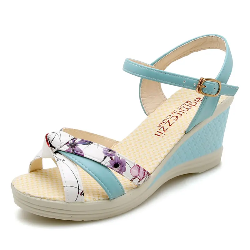 Women's Wedge High Heel Sandals Summer 2019 New Buckle Fish Mouth Women's Flat Sandals
Women's Wedge High Heel Sandals Summer 2019 New Buckle Fish Mouth Women's Flat Sandals