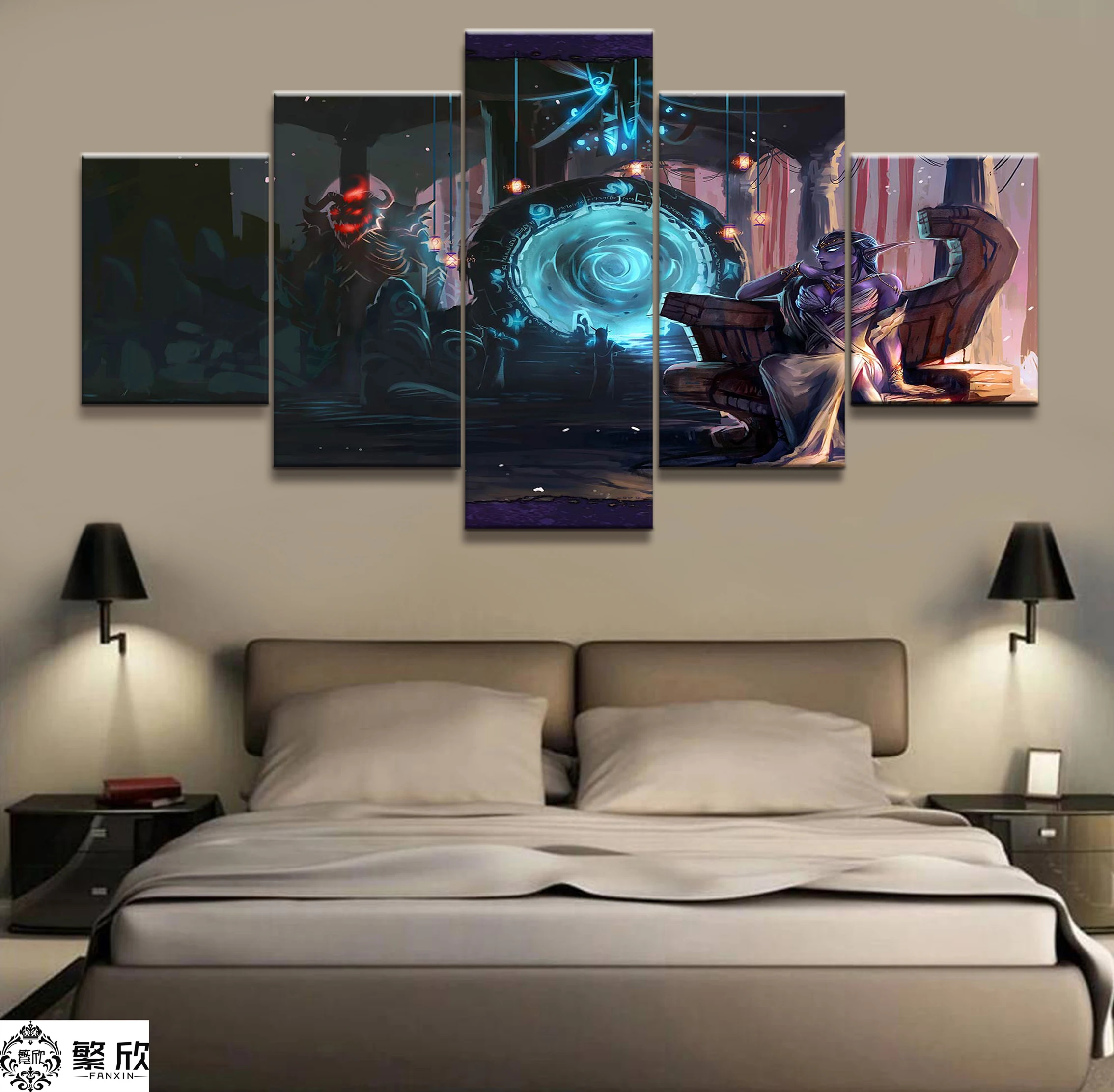5 Piece Video Game WOW Warcraft DOTA 2 Painting Poster Decorative Mural Art Room Wall Decor Canvas painting wholesale
5 Piece Video Game WOW Warcraft DOTA 2 Painting Poster Decorative Mural Art Room Wall Decor Canvas painting wholesale