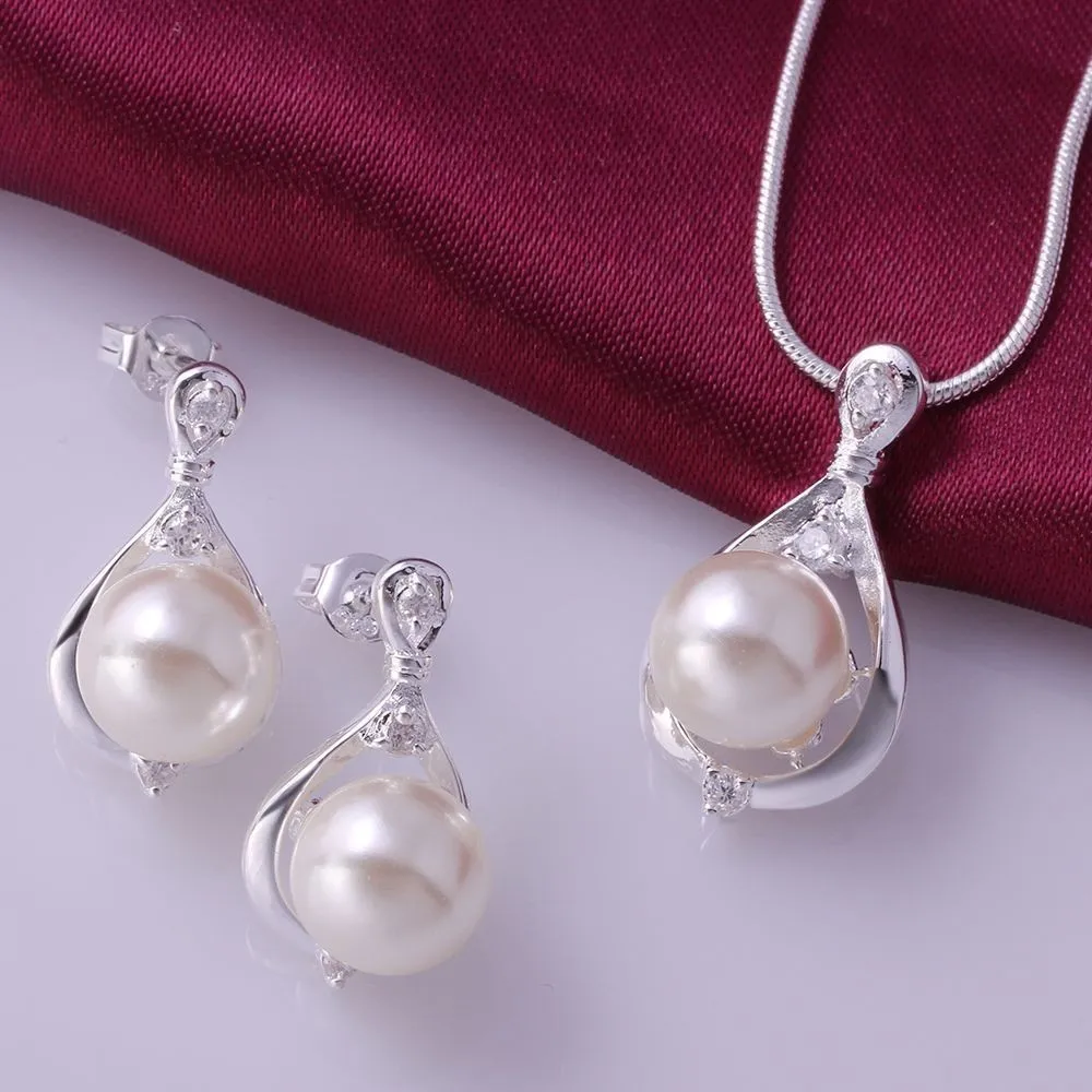 2017 New Fashion 925 Stamped Silver Plated Jewelry Set Crystal Imitation Pearl Rings Earrings Necklace Jewelry Sets For Women
2017 New Fashion 925 Stamped Silver Plated Jewelry Set Crystal Imitation Pearl Rings Earrings Necklace Jewelry Sets For Women