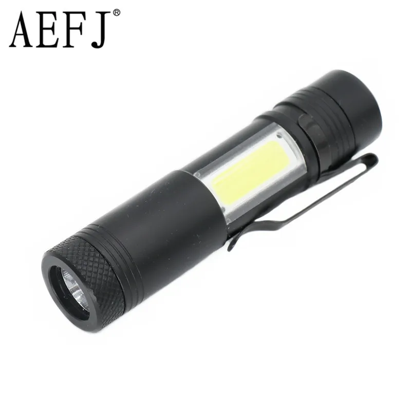 Mini Portable Aluminum LED Flashlight R5+COB Work Light lanterna Powerful Pen Torches Lamp 4 Modes Use 14500 or AA
Mini Portable Aluminum LED Flashlight R5+COB Work Light lanterna Powerful Pen Torches Lamp 4 Modes Use 14500 or AA