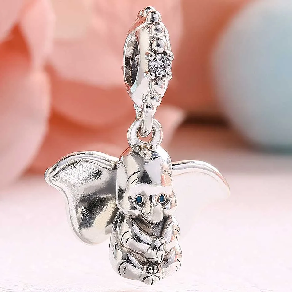 New 925 Sterling Silver Charm Blue Eyes Sparkle Ears Move Up Dumbo Pendant Beads Fit Pandora Bracelet Bangle Diy Jewelry
New 925 Sterling Silver Charm Blue Eyes Sparkle Ears Move Up Dumbo Pendant Beads Fit Pandora Bracelet Bangle Diy Jewelry