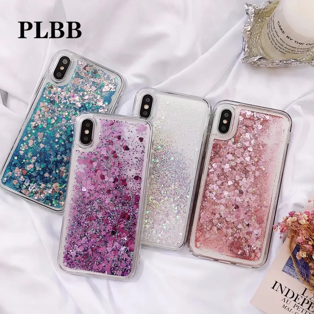 PLBB Fashion Girls Liquid Quicksand Case for iPhone X 6 6S 7 8 Plus Blingbling Star Sequin Love Hearts Soft TPU Phone Cover
PLBB Fashion Girls Liquid Quicksand Case for iPhone X 6 6S 7 8 Plus Blingbling Star Sequin Love Hearts Soft TPU Phone Cover