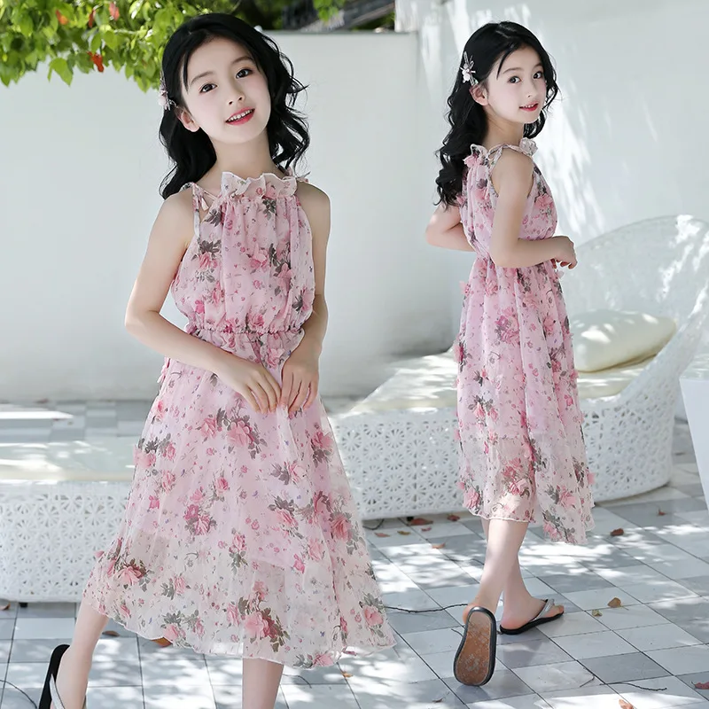 Girls Sleeveless 3 D Flower Beach Bohemian Long Princess Chiffon Dresses 2018 Summer Baby Girls Dress Chiffon Kids Age 5-13 T
Girls Sleeveless 3 D Flower Beach Bohemian Long Princess Chiffon Dresses 2018 Summer Baby Girls Dress Chiffon Kids Age 5-13 T