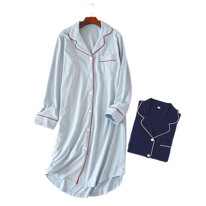 Autumn elegance casual sleepshirts women nightdress 100% cotton nightgowns Sexy women pyjamas simple sleepwear sleepdress women
Autumn elegance casual sleepshirts women nightdress 100% cotton nightgowns Sexy women pyjamas simple sleepwear sleepdress women
