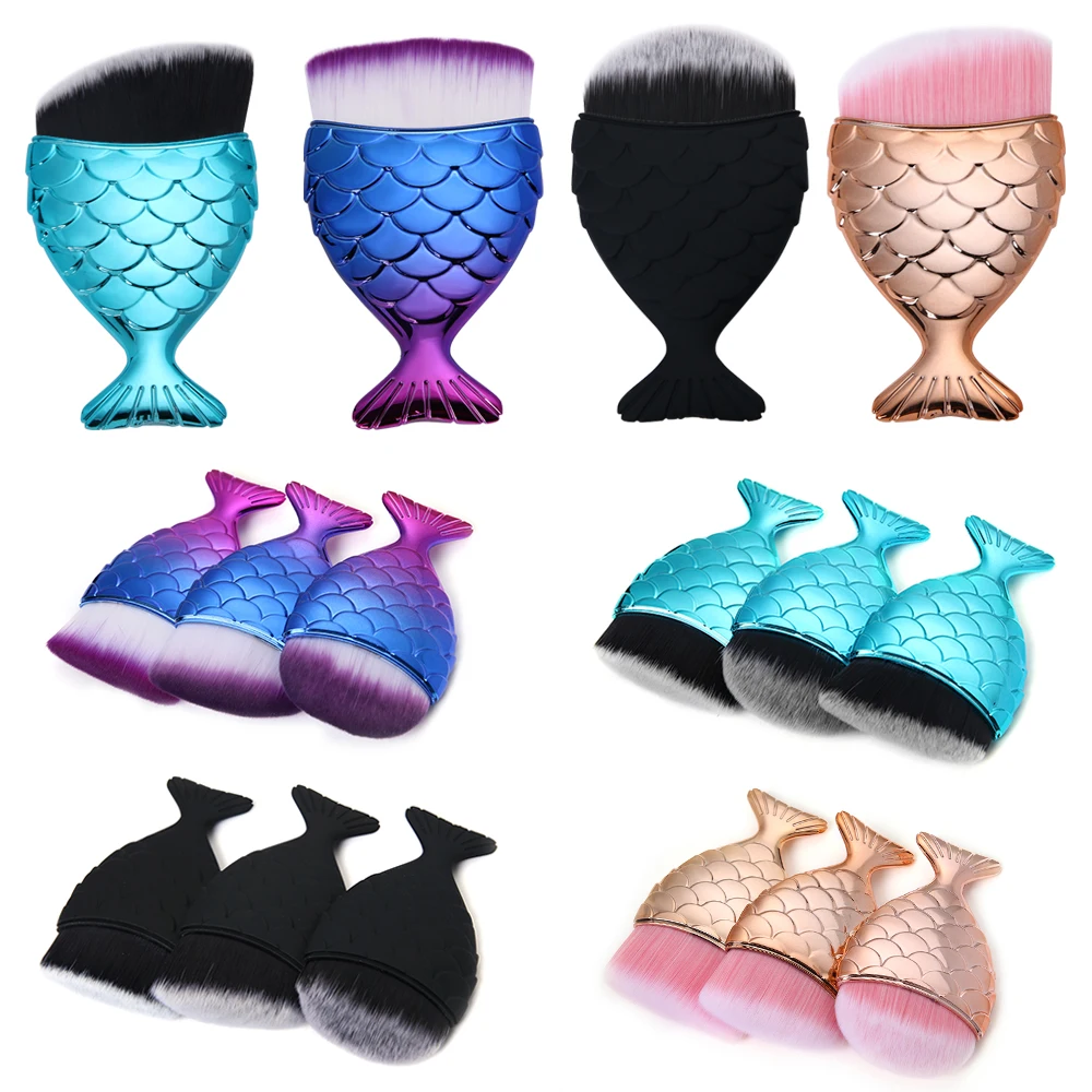 1PC Beauty Professional Mermaid Makeup Brushes Cosmetic Fishtail Powder Foundation Face Blush Highlighter Brushes Kit
1PC Beauty Professional Mermaid Makeup Brushes Cosmetic Fishtail Powder Foundation Face Blush Highlighter Brushes Kit