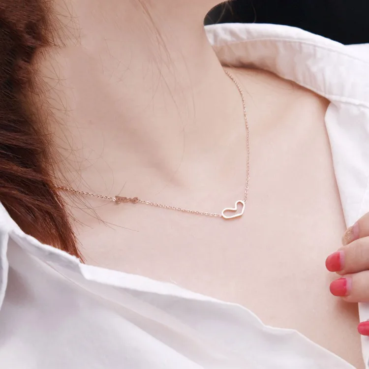 MIARA.L special offer titanium steel rose gold female collarbone necklace with letters hanging pendant and collarbone necklace
MIARA.L special offer titanium steel rose gold female collarbone necklace with letters hanging pendant and collarbone necklace