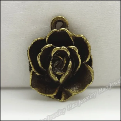 100pcs Vintage Charms Flower Pendant Antique bronze Zinc Alloy Fit Bracelet Necklace DIY Metal Jewelry Findings
100pcs Vintage Charms Flower Pendant Antique bronze Zinc Alloy Fit Bracelet Necklace DIY Metal Jewelry Findings