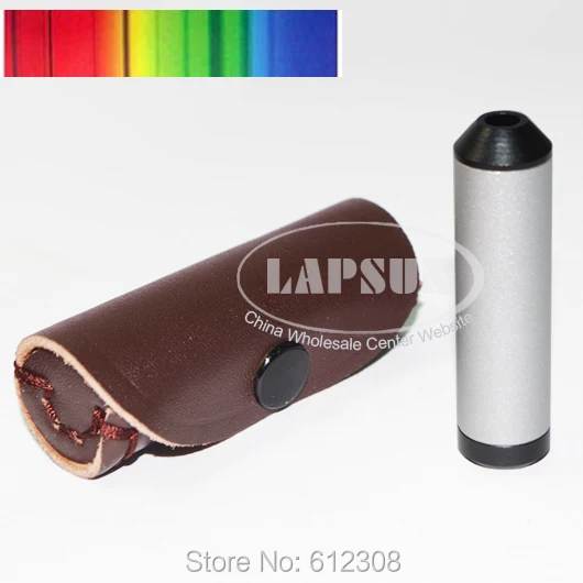 Pocket Diffraction Grating Spectroscope Gem Tool Testing Loupe Gems Gemstones Tester Lens With Leather Carry Pouch
Pocket Diffraction Grating Spectroscope Gem Tool Testing Loupe Gems Gemstones Tester Lens With Leather Carry Pouch