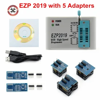Factory Price!! Newest Version EZP2019 High-speed USB SPI Programmer Support24 25 93 EEPROM 25 Flash BIOS Chip+5 Socket
Factory Price!! Newest Version EZP2019 High-speed USB SPI Programmer Support24 25 93 EEPROM 25 Flash BIOS Chip+5 Socket