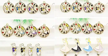 New 100 pcs Cartoon Alice In Wonderland Princess rabbit Alloy Charm Pendants DIY Jewelry Making E-102
New 100 pcs Cartoon Alice In Wonderland Princess rabbit Alloy Charm Pendants DIY Jewelry Making E-102