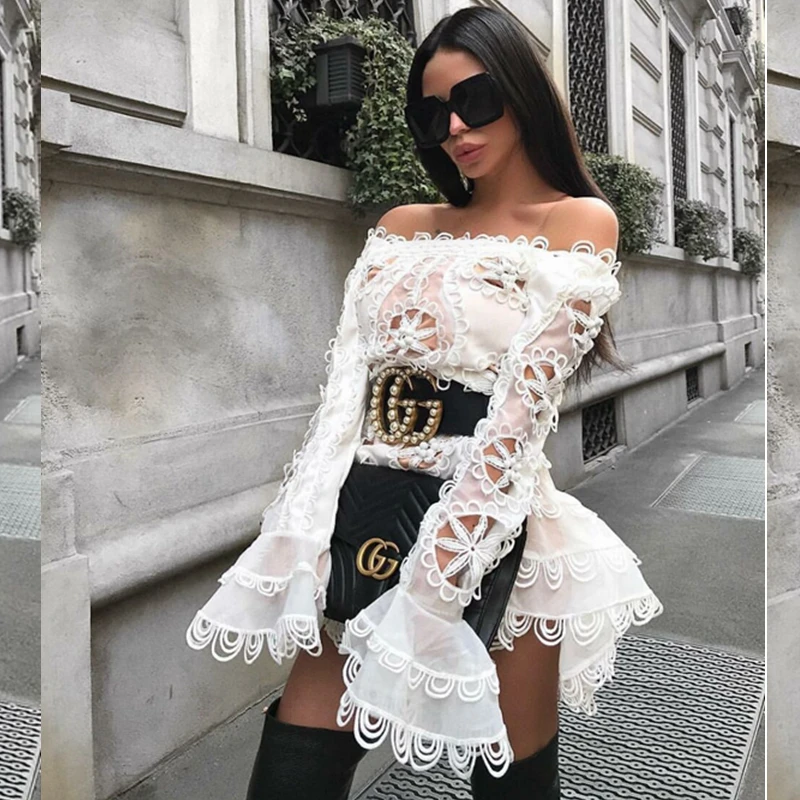 2018 Newest Arrive White Black Long Sleeve Mesh Fashion Dress Mini Sexy Patchwork Women Chic Summer Slash Neck Off The Shoulder
2018 Newest Arrive White Black Long Sleeve Mesh Fashion Dress Mini Sexy Patchwork Women Chic Summer Slash Neck Off The Shoulder