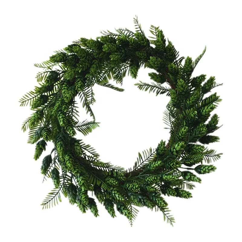 15 Inch Artificial Faux Green Leaves Grapevine Twig Base Christmas Garland Wreath for Any Season Door Wreath Decoration
15 Inch Artificial Faux Green Leaves Grapevine Twig Base Christmas Garland Wreath for Any Season Door Wreath Decoration