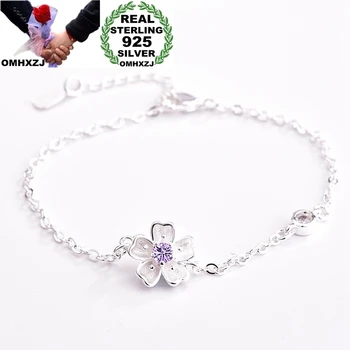 OMHXZJ Wholesale European Fashion Woman Girl Party Birthday Wedding Gift Sakura AAA Zircon 925 Sterling Silver Bracelet BA117
OMHXZJ Wholesale European Fashion Woman Girl Party Birthday Wedding Gift Sakura AAA Zircon 925 Sterling Silver Bracelet BA117