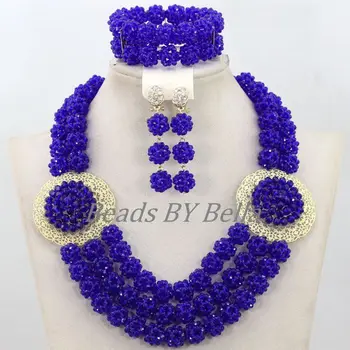 Royal Blue Crystal Beads Balls Jewellery Nigerian Wedding African Jewelry Sets Women Fashion Necklace Set Free Shipping ABF715
Royal Blue Crystal Beads Balls Jewellery Nigerian Wedding African Jewelry Sets Women Fashion Necklace Set Free Shipping ABF715