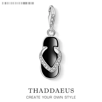 2020 Fashion Black Enamel Flip-flop Charm 925 Sterling Silver Pure Ethnic Pendant Fit Bracelet Women Men's Charm Jewelry Gifts
2020 Fashion Black Enamel Flip-flop Charm 925 Sterling Silver Pure Ethnic Pendant Fit Bracelet Women Men's Charm Jewelry Gifts