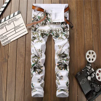European Style New Fashion Brand White Printing Men Jeans Male Cotton Jeans For Man Men's Casual Phoenix Printing Pants Hombre
European Style New Fashion Brand White Printing Men Jeans Male Cotton Jeans For Man Men's Casual Phoenix Printing Pants Hombre