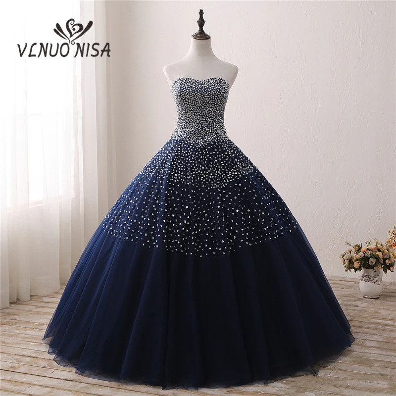 VLNUO NISA Custom Made Evening Dresses Navy Blue Sexy Strapless Backless Ball Gown Luxury Crystal Sequin Bridal Gown
VLNUO NISA Custom Made Evening Dresses Navy Blue Sexy Strapless Backless Ball Gown Luxury Crystal Sequin Bridal Gown