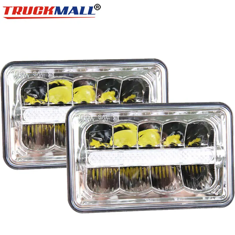Square 4x6Inch LED DRL Truck Headlights with Hi/Lo Beam 4x6" LED Sealed Beam Headlamps For Kenworth Chevrolet Car Styling
Square 4x6Inch LED DRL Truck Headlights with Hi/Lo Beam 4x6" LED Sealed Beam Headlamps For Kenworth Chevrolet Car Styling