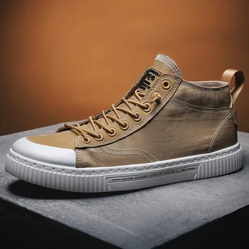 2019 Summer Canvas Shoes Men's High-top Shoes Trend Wild White Breathable Sneakers Male Casual Men shoes Flat Skateboarding shoe
2019 Summer Canvas Shoes Men's High-top Shoes Trend Wild White Breathable Sneakers Male Casual Men shoes Flat Skateboarding shoe