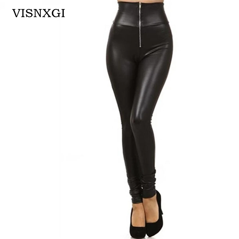 VISNXGI Women Solid Pants Faux Leather Leggings High Elastic Waist Zipper Leggins Elasticity Push Up 2021 New Push Up Bottom
VISNXGI Women Solid Pants Faux Leather Leggings High Elastic Waist Zipper Leggins Elasticity Push Up 2021 New Push Up Bottom