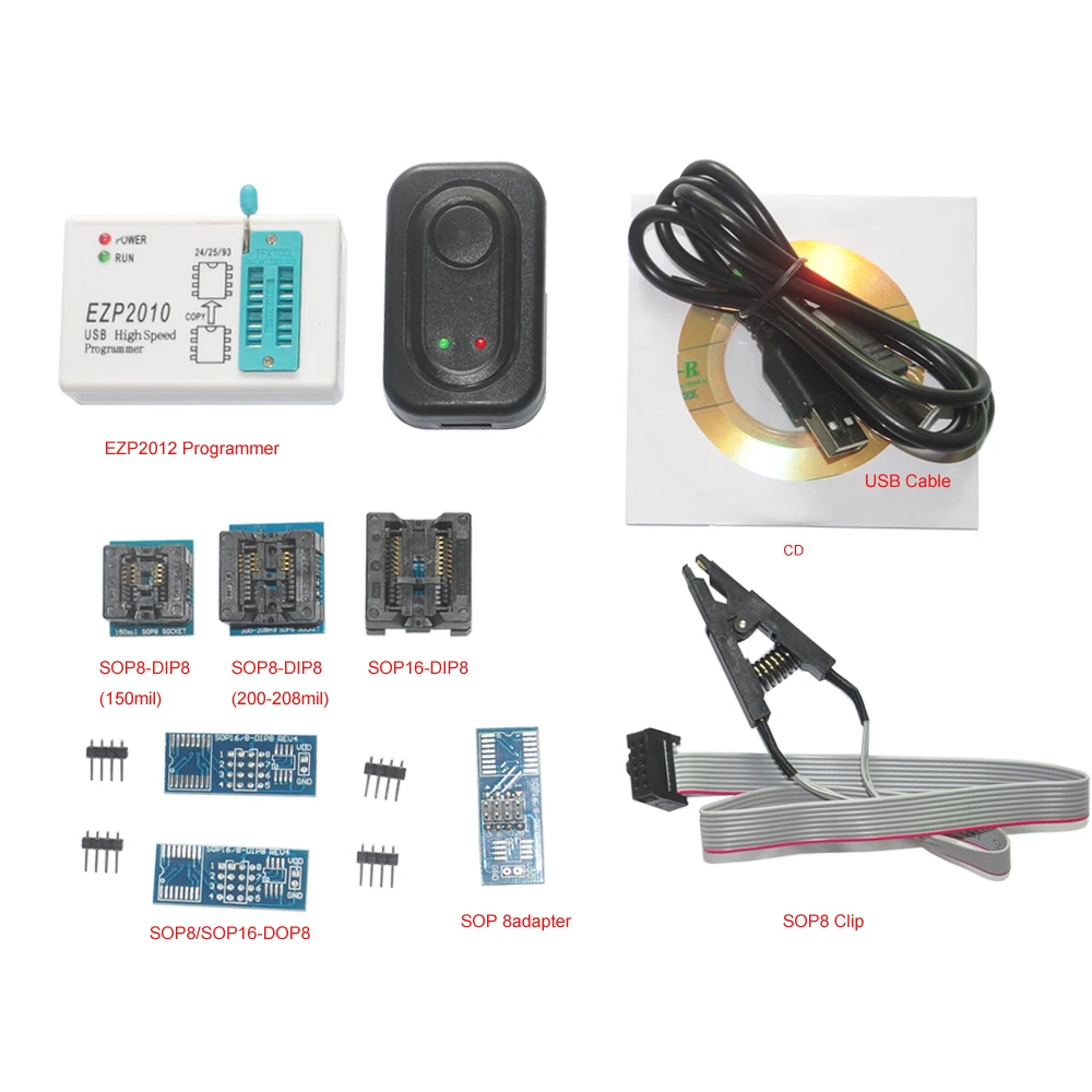 Высокоскоростной USB-программатор EZP2010 SPI с 5 шт. адаптеров + зажим для вспышки SOIC8 IC/Поддержка 24/25/93 EEPROM 25 флеш-BIOS-чип
Высокоскоростной USB-программатор EZP2010 SPI с 5 шт. адаптеров + зажим для вспышки SOIC8 IC/Поддержка 24/25/93 EEPROM 25 флеш-BIOS-чип