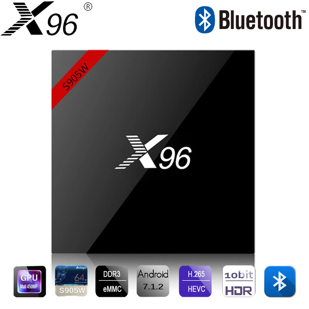 X96W Android 7.1 TV Box Mini Box TV Amlogic S905W 1+8G 2+16G Bluetooth Support 2.4GHz WiFi HD 4K Media Player Set top Box
X96W Android 7.1 TV Box Mini Box TV Amlogic S905W 1+8G 2+16G Bluetooth Support 2.4GHz WiFi HD 4K Media Player Set top Box