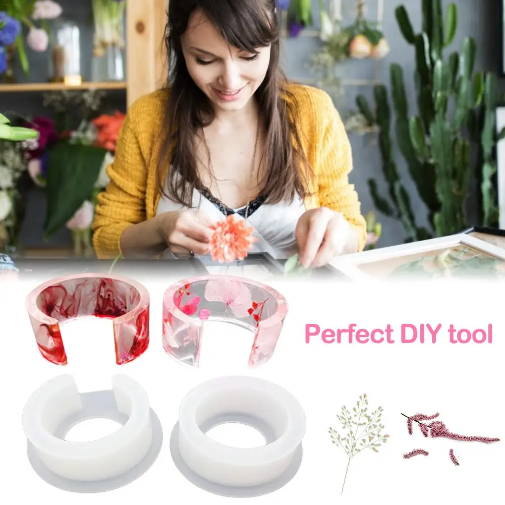 New Open Cuff C-shaped Clear Silicone Mold Jewelry Making Bracelet Bangle Mould For Resin Flower DIY Jewelry Tools Dropshipping
New Open Cuff C-shaped Clear Silicone Mold Jewelry Making Bracelet Bangle Mould For Resin Flower DIY Jewelry Tools Dropshipping