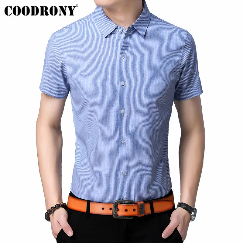 COODRONY Men Shirt 2019 Spring Summer New Arrivals Business Casual Shirt Men Streetwear Slim Fit Short Sleeve Mens Shirts S96046
COODRONY Men Shirt 2019 Spring Summer New Arrivals Business Casual Shirt Men Streetwear Slim Fit Short Sleeve Mens Shirts S96046