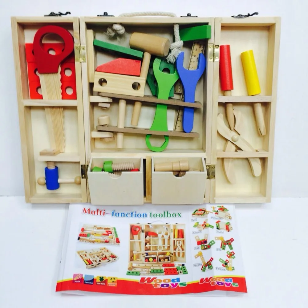 Детские игрушки Монтессори деревянный набор инструментов для обслуживания