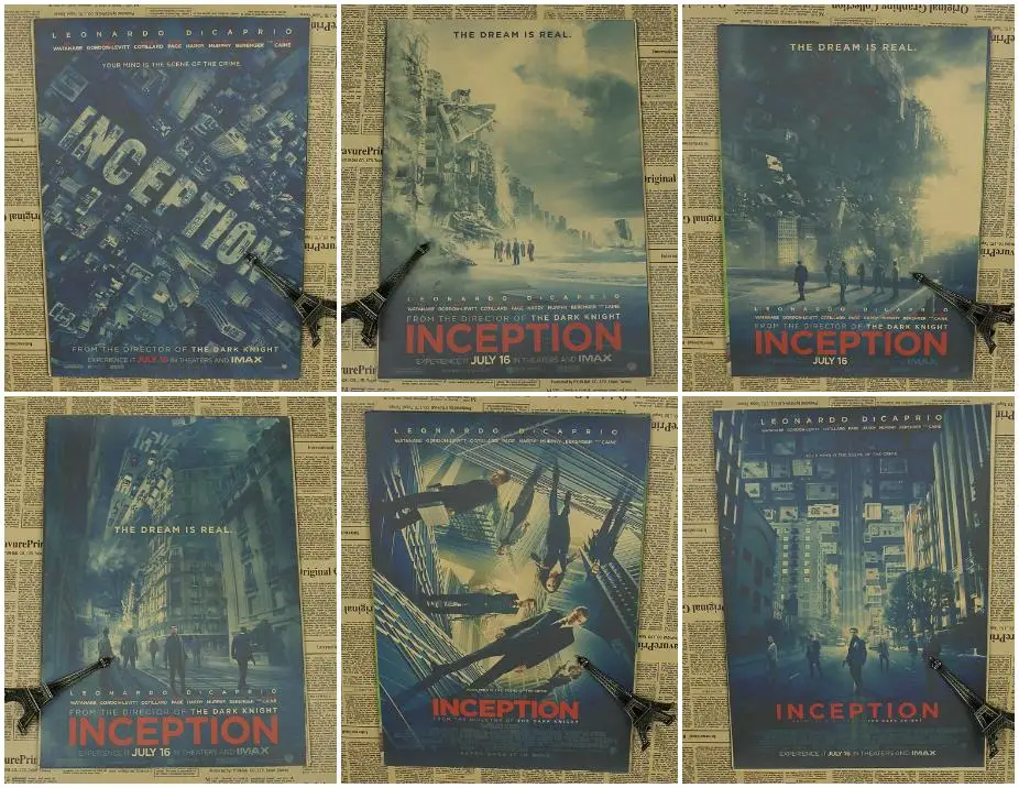 Inception Leonardo classic movie poster retro kraft paper/wall sticker/Kraft Poster
Inception Leonardo classic movie poster retro kraft paper/wall sticker/Kraft Poster