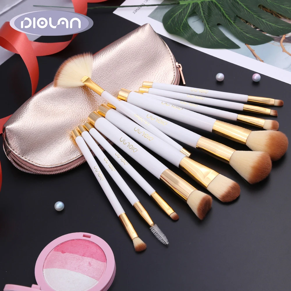 DIOLAN Makeup Brushes Set With Case 12 Piece Premium Cosmetic Brushes Synthetic Foundation Blending Blush Eyeliner Lip Brush
DIOLAN Makeup Brushes Set With Case 12 Piece Premium Cosmetic Brushes Synthetic Foundation Blending Blush Eyeliner Lip Brush