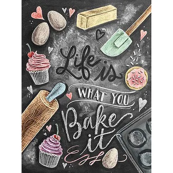 5D DIY Diamond Painting "Life Is What You Bake It" Hand-Craft Full Square Rhinestone Diamond Embroidery mosaic Wall Decor FG400
5D DIY Diamond Painting "Life Is What You Bake It" Hand-Craft Full Square Rhinestone Diamond Embroidery mosaic Wall Decor FG400