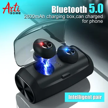 Artisome TWS Wireless Earphones Bluetooth 5.0 Headset Noise Cancelling Earbuds 9D Stereo Earplug With Mic Can Charging For Phone
Artisome TWS Wireless Earphones Bluetooth 5.0 Headset Noise Cancelling Earbuds 9D Stereo Earplug With Mic Can Charging For Phone