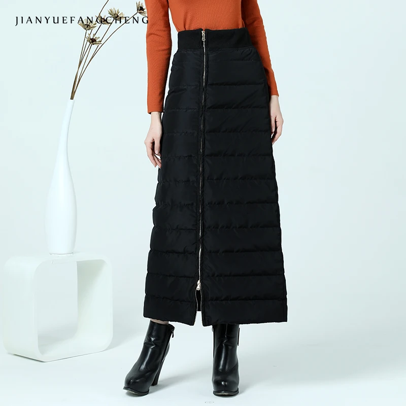 2018 Duck Down Skirt Womens Winter Long Skirts Thicken Warm A Line Plus Size Black Ankle Length High Waist Zip-Up Jupe
2018 Duck Down Skirt Womens Winter Long Skirts Thicken Warm A Line Plus Size Black Ankle Length High Waist Zip-Up Jupe