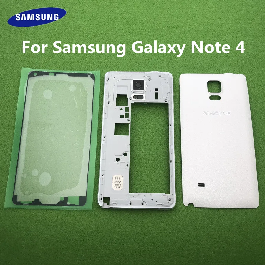 Middle Bezel Frame + Back Cover Case For Samsung Galaxy Note 4 N910 N910F N910A N910C Mobile Phone Housing Rear Battery Door
Middle Bezel Frame + Back Cover Case For Samsung Galaxy Note 4 N910 N910F N910A N910C Mobile Phone Housing Rear Battery Door