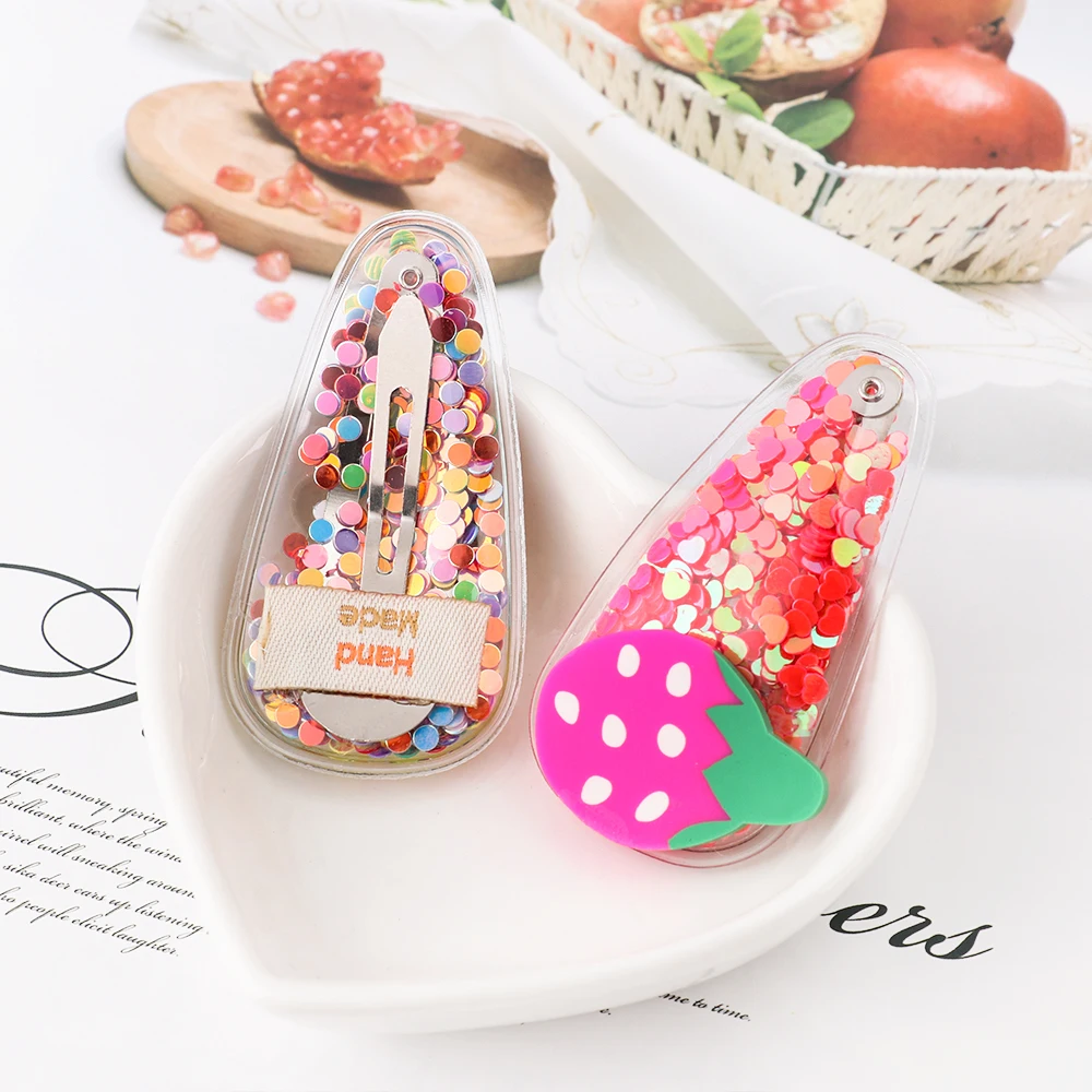 1pc Glitter Fruit Girls Kids Hair Accessories Head wear Strawberry Pineapple Watermelon Hairpins PVC Cartoon Rainbow Hair Clip
1pc Glitter Fruit Girls Kids Hair Accessories Head wear Strawberry Pineapple Watermelon Hairpins PVC Cartoon Rainbow Hair Clip
