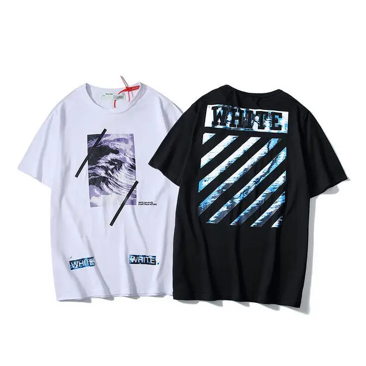 Sea spray oblique stripe 19SS Off-White OW Men/Women Unisex Couple Lovers models Cotton Fashion Short sleeve Round neck T-shirt
Sea spray oblique stripe 19SS Off-White OW Men/Women Unisex Couple Lovers models Cotton Fashion Short sleeve Round neck T-shirt