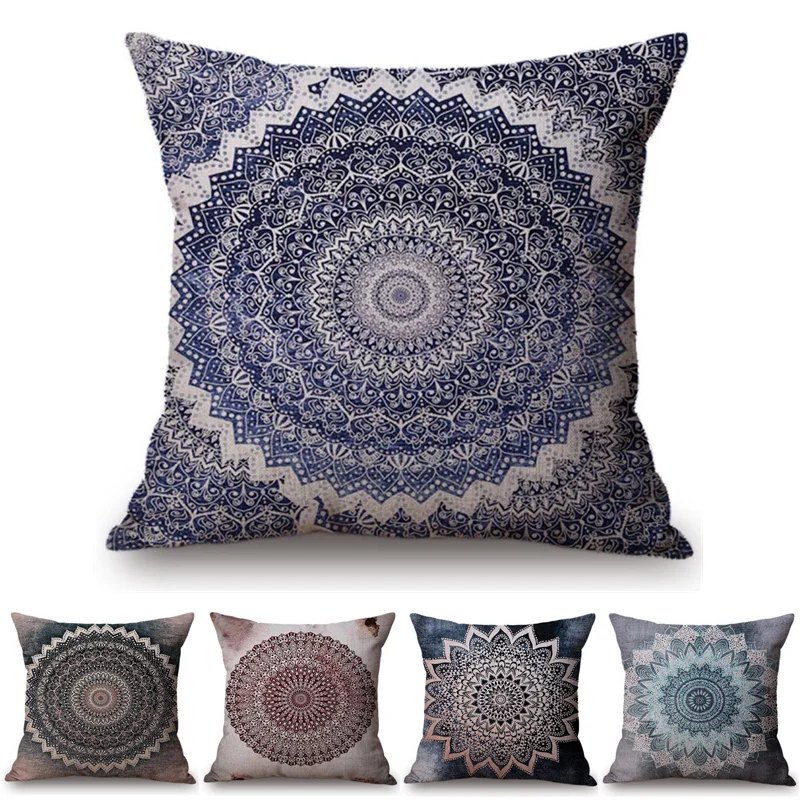 Nordic Mandala Floral Pattern Design Sofa Chair Cushion Cover Vintage Religion Style Kussen Cotton Linen Pillow Case almofadas
Nordic Mandala Floral Pattern Design Sofa Chair Cushion Cover Vintage Religion Style Kussen Cotton Linen Pillow Case almofadas