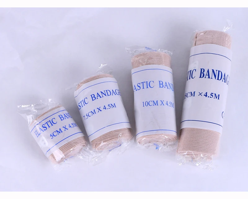 12 rolls Medical High Elastic Bandage Emergency First Aid Hemostatic Bandages Wound Dressing Bandaging Physical Exercise protect (12)