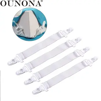 OUNONA 4pcs Garter Style Elastic Bed Sheet Grippers Garter Fastener Straps with Rubber Button Hook & Clasp
OUNONA 4pcs Garter Style Elastic Bed Sheet Grippers Garter Fastener Straps with Rubber Button Hook & Clasp