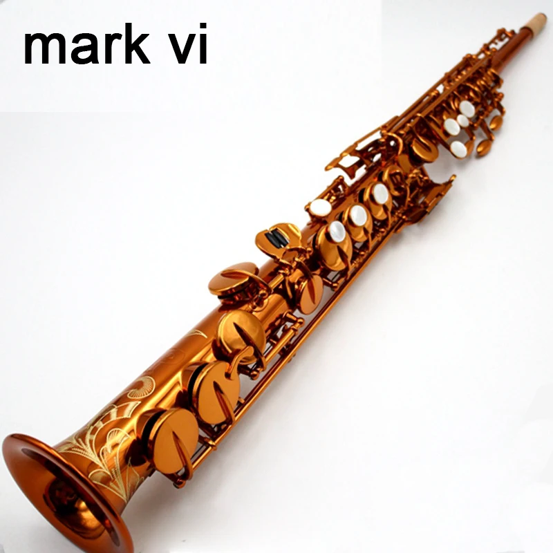 High quality Soprano Saxophone Selm Mark VI B Flat canary rose gold Soprano Sax Beautifully carved Musical Instruments With case
High quality Soprano Saxophone Selm Mark VI B Flat canary rose gold Soprano Sax Beautifully carved Musical Instruments With case