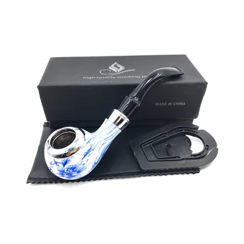 Free shipping 1 piece of Chinese style blue-white porcelain pipe pipe, tobacco weed cigar pipe, gift box
Free shipping 1 piece of Chinese style blue-white porcelain pipe pipe, tobacco weed cigar pipe, gift box
