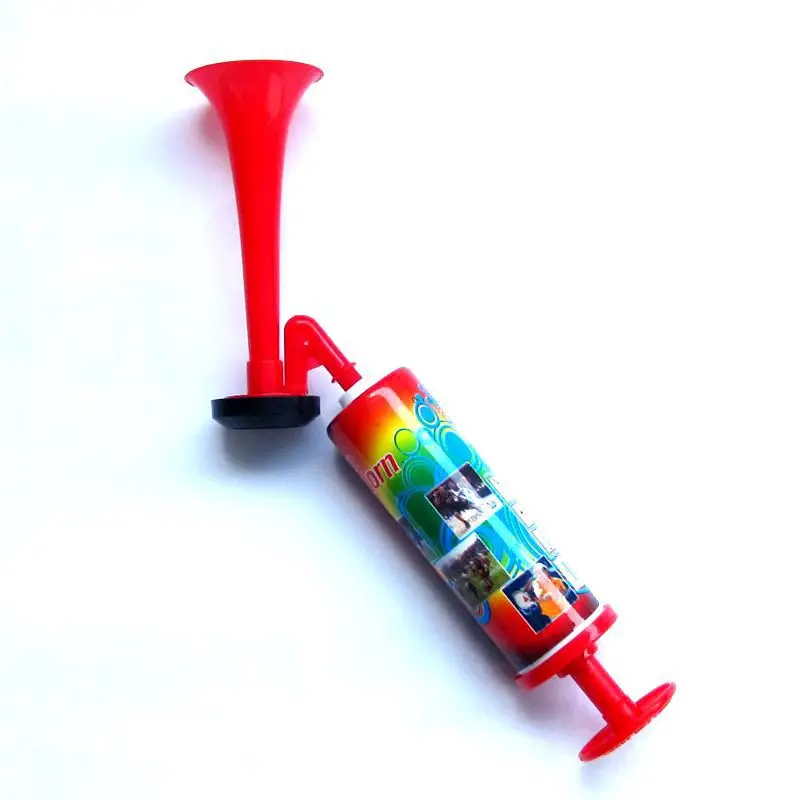 Plastic Pipe Vuvuzela Low Voice Fans Cheer Football Air Horn Light Speaker Cheerleading Horns Push The Pump Gas | Игрушки и хобби