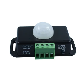 DC 12V 24V Body Infrared PIR Sensor LED Dimmer Switch Motion Timer Function Sign Control PIR8 Cotroller LED Strip Tape Lights
DC 12V 24V Body Infrared PIR Sensor LED Dimmer Switch Motion Timer Function Sign Control PIR8 Cotroller LED Strip Tape Lights
